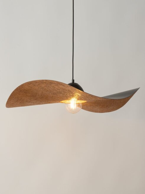 Kapello L czarny/miedź ø 76cm lampa wisząca 32339