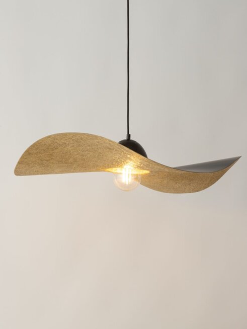 Kapello L czarny/złoty ø 76cm lampa wisząca 32340