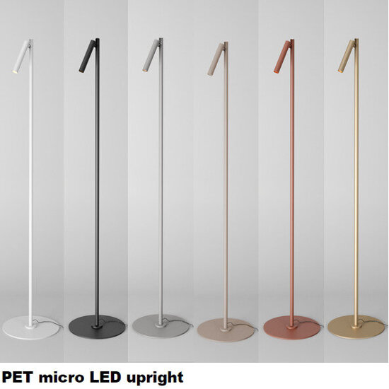 Kierunkowa lampa podłogowa PET micro LED upright  AQform