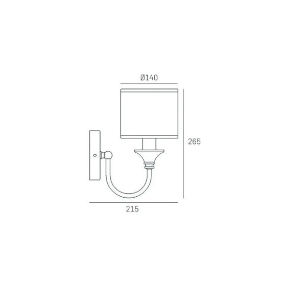 Kinkiet Abu Dhabi Cosmo Light W01844BR-WH