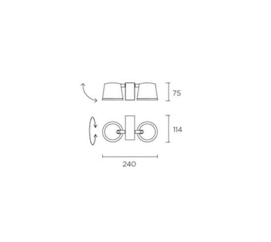 Kinkiet DRONE  Leds-C4 05-5307-CI-06