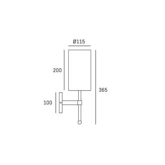 Kinkiet Denver Cosmo Light W01987NI-WH