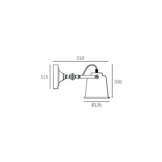 Kinkiet Detroit W01758BK Cosmo Light