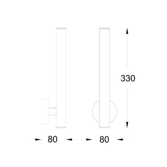 Kinkiet Loya złoty ZUMA LINE W0461-02B-K4K4