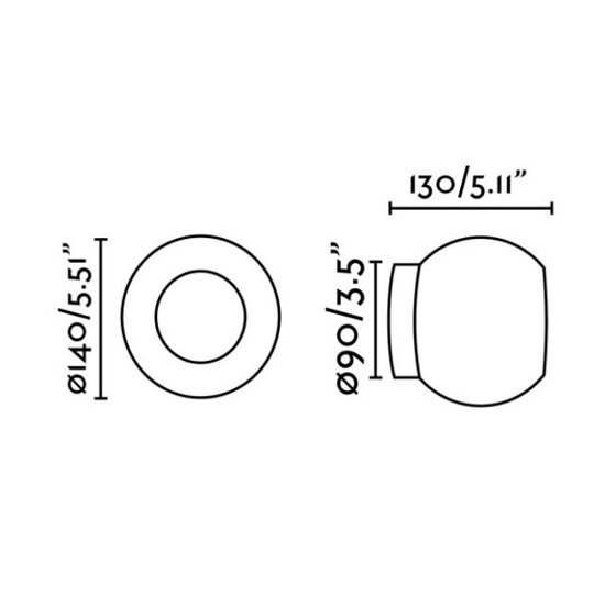 Kinkiet MOY brąz Faro 40092