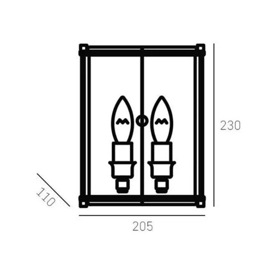 Kinkiet New York Cosmo Light W02899CH