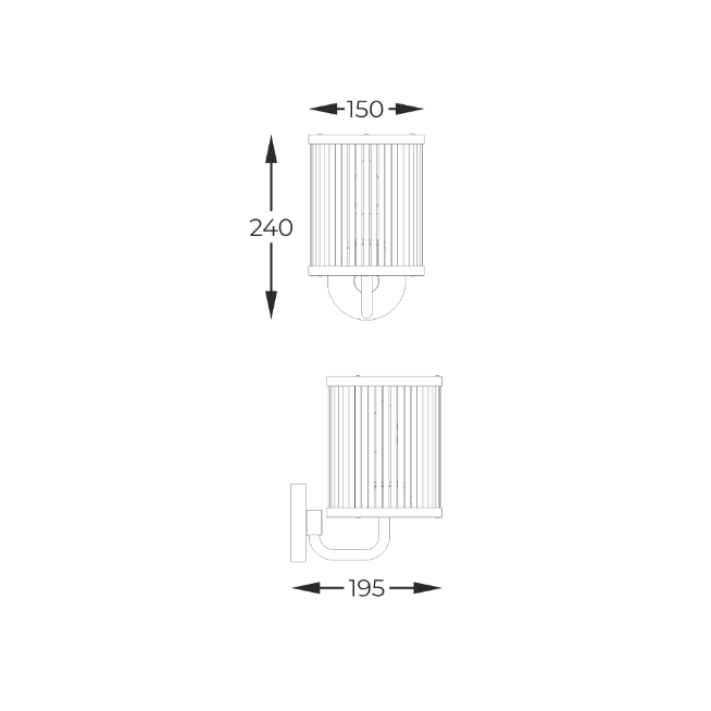 Kinkiet Sergio czarny ZUMA LINE W0528-01F-P7AC