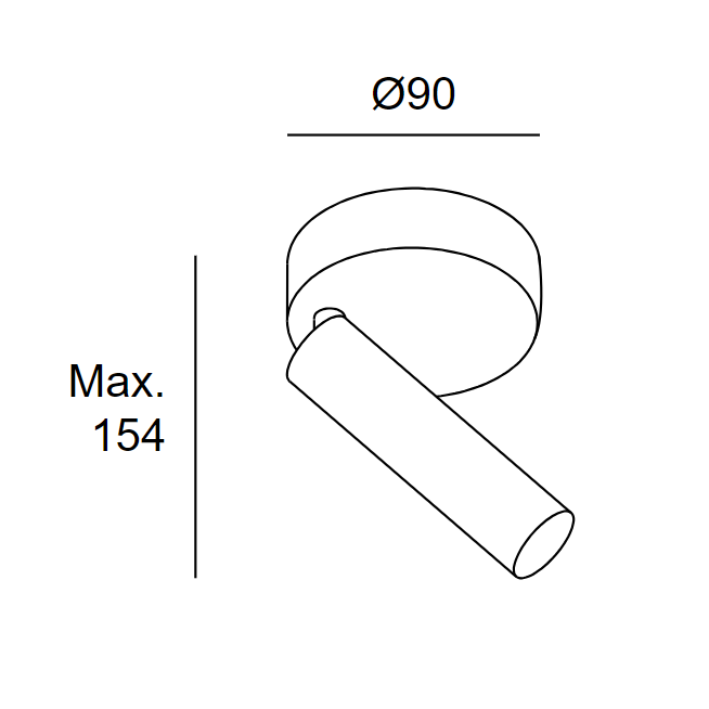 Kinkiet czarny 05-5478-05-05 Leds-C4 STYLUS 