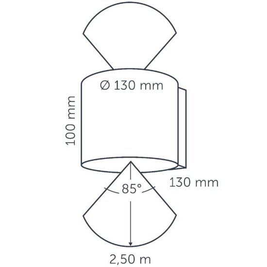 Kinkiet zewnętrzny HALO UP-DOWN 100-230V IN-LITE