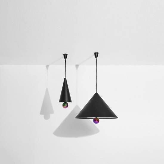 LAMPA WISZĄCA CHERRY CZARNA S - LED