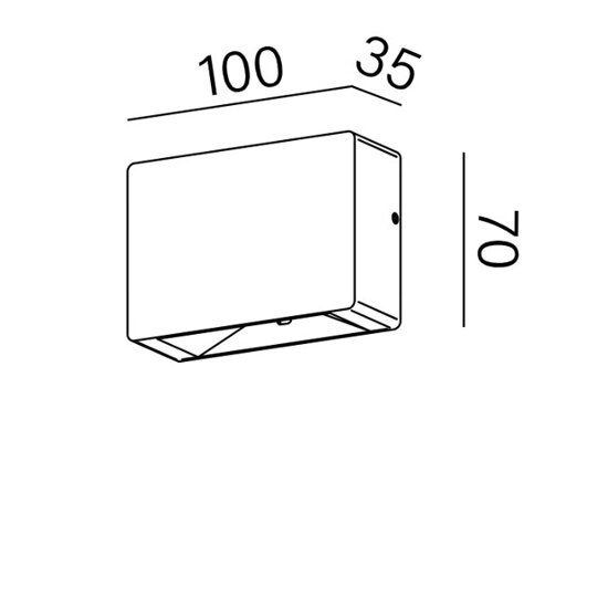 LEDPOINT square exterior kinkiet AQForm