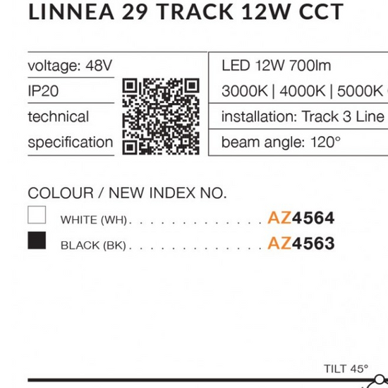 LINNEA TRACK 3LINE CCT Oprawa do szynoprzewodu Azzardo