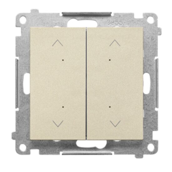 Łącznik/przycisk roletowy podwójny elektroniczny Simon 55 