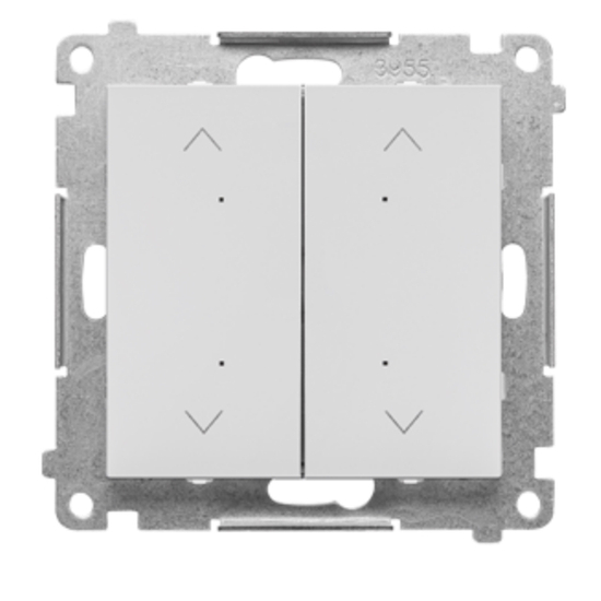 Łącznik/przycisk roletowy podwójny elektroniczny Simon 55 