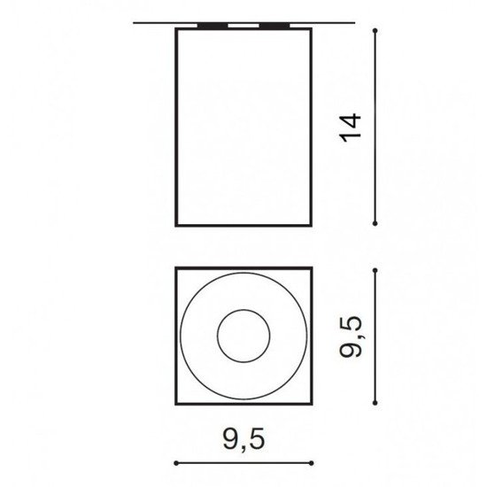 Lampa Hugo aluminium biały Azzardo