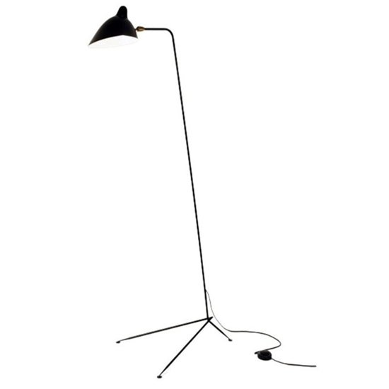 Lampa podłogowa CRANE czarna 160 cm