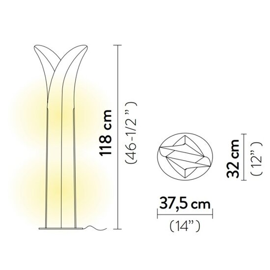 Lampa podłogowa Las Palmas FLOOR L włoskiej firmy SLAMP