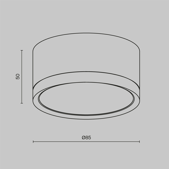 Lampa punktowa HOOP WHITE Maytoni - dostępne od ręki