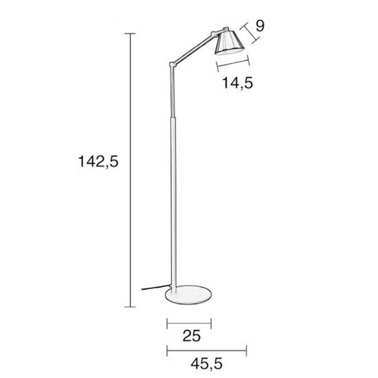 Lampa stojąca LUB czarna Zuiver 