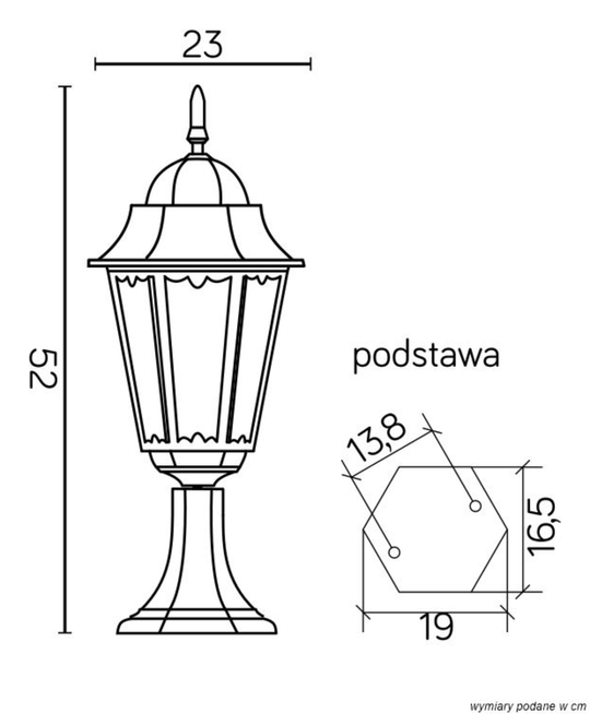 Lampa stojąca RETRO CLASSIC II - K 4011/1/H SU-MA