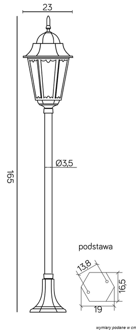 Lampa stojąca RETRO CLASSIC II - K 5002/1/H SU-MA