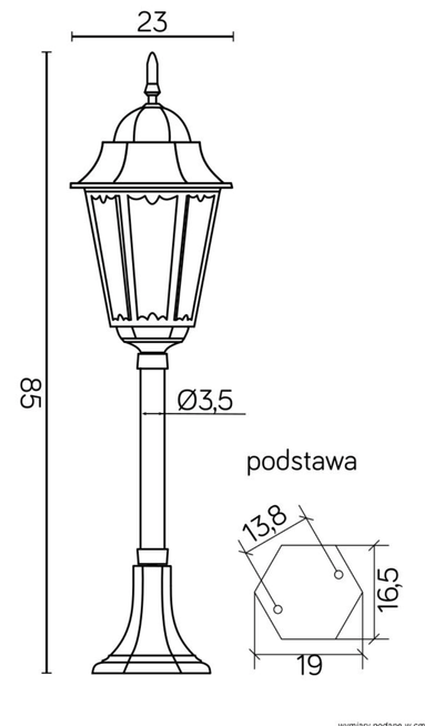 Lampa stojąca RETRO CLASSIC II - K 5002/3/H SU-MA