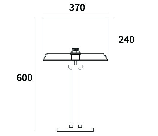 Lampa stołowa Athens biała Cosmo Light T01444WH CR 