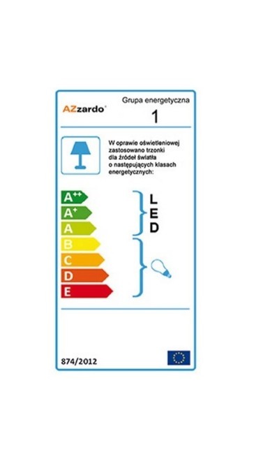 Lampa stołowa Zyta S  Azzardo czarna + chrom