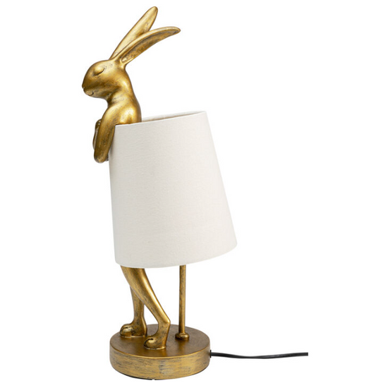 Lampa stołowa złoty królik 50cm 53474 Kare Design