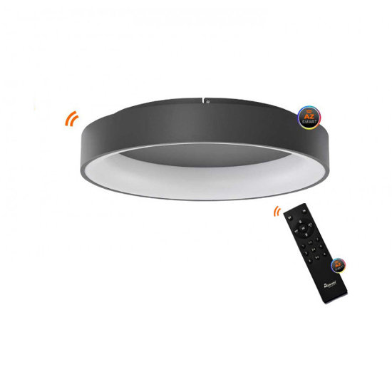 Lampa sufitowa Solvent R Grey 60 cm Azzardo Smart WiFi