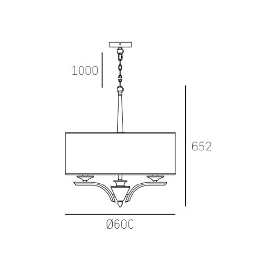 Lampa wisząca Atlanta Cosmo Light P05803NI 