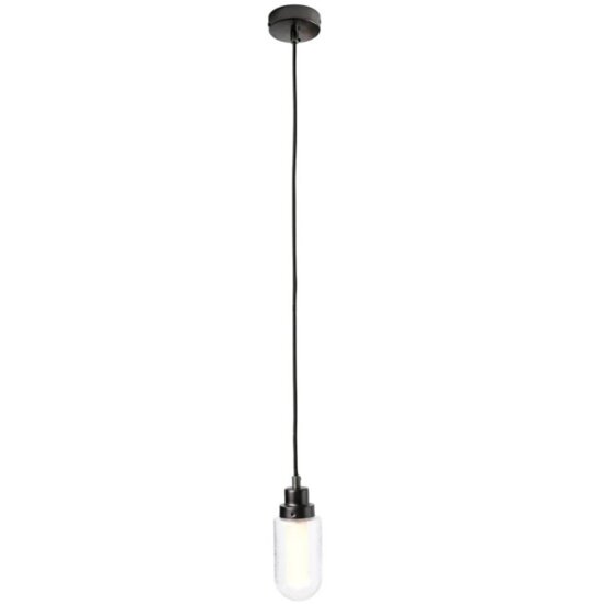 Lampa wisząca BRUME czarna do łazienki Faro 40078