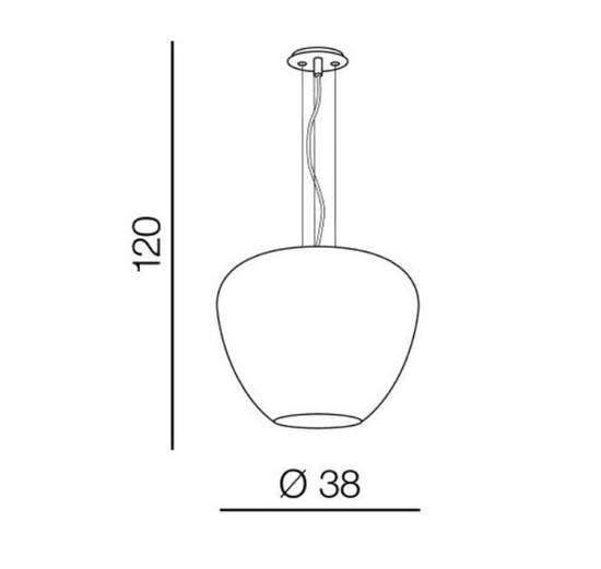 Lampa wisząca Baloro L Gold Azzardo