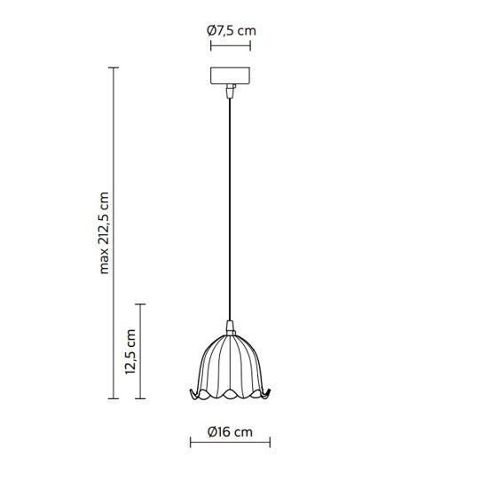 Lampa wisząca CERAUNAVOLTA SE134 5T INT KARMAN