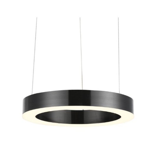 Lampa wisząca CIRCLE 40 ledowa 40 cm czarna