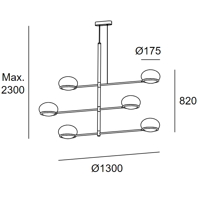 Lampa wisząca COCO 00-7986-05-M1 Leds-C4