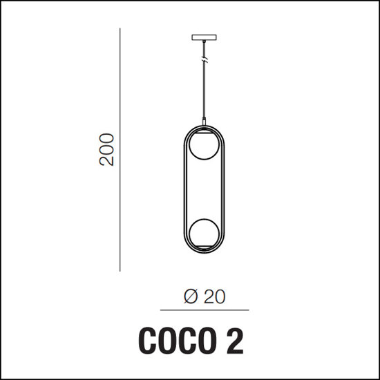 Lampa wisząca Coco 2 Azzardo AZ4982