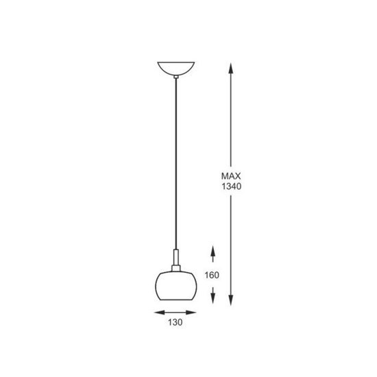 Lampa wisząca Crystal 1 ZUMA LINE 