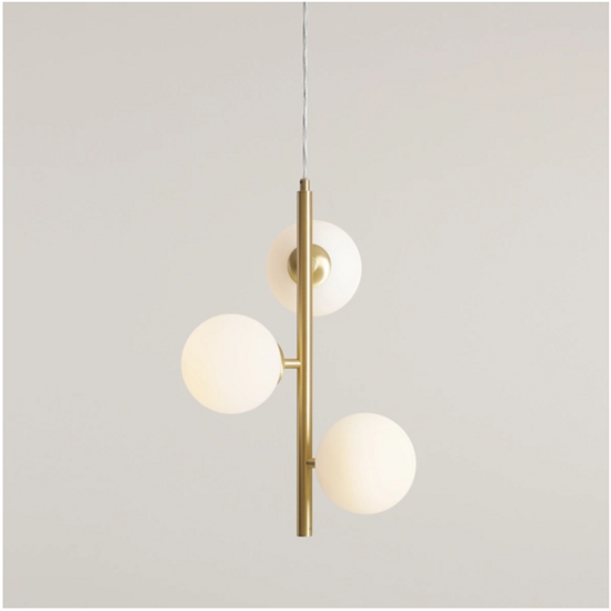 Lampa wisząca FIN 3 BRASS S Aldex