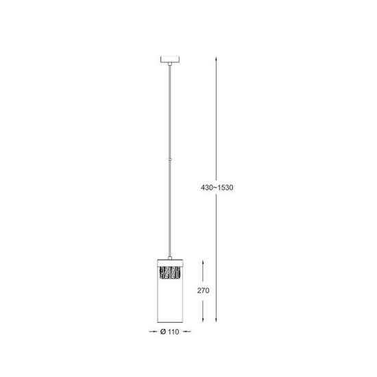 Lampa wisząca Gem złota ZUMA LINE P0389-01D-0FD2