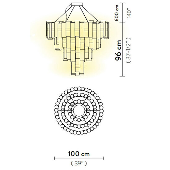 Lampa wisząca LA LOLLONA  4XL Slamp 