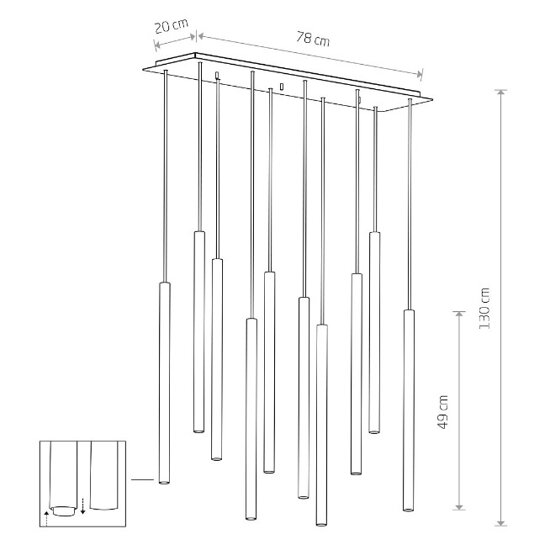 Lampa wisząca LASER X 10705 Nowodvorski 