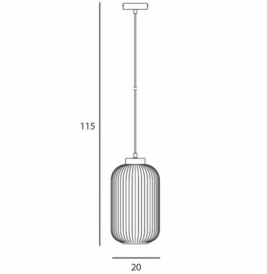 Lampa wisząca Lindo czarna Italux 