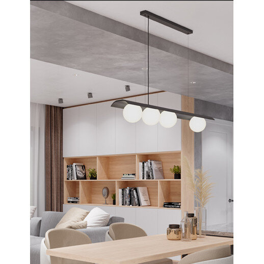 Lampa wisząca MODERN BALL asymmetry x4 LED AQFORM