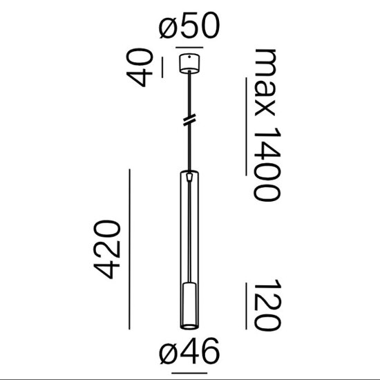 Lampa wisząca MODERN GLASS mini LED AQform