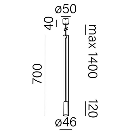 Lampa wisząca MODERN GLASS mini LED AQform