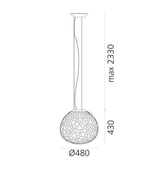 Lampa wisząca Meteorite biała Artemide 1713010A