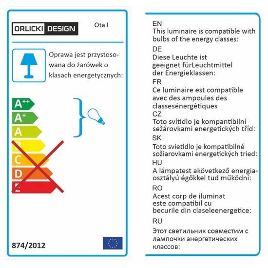 Lampa wisząca Ota I Orlicki Design