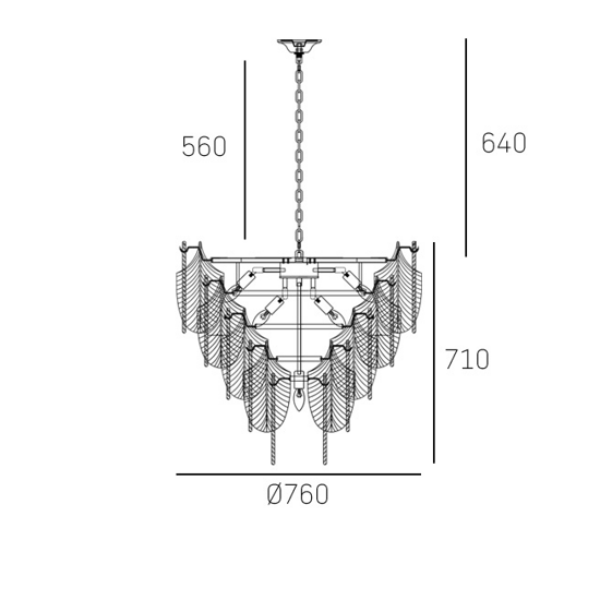 Lampa wisząca PALERMO P21070AU