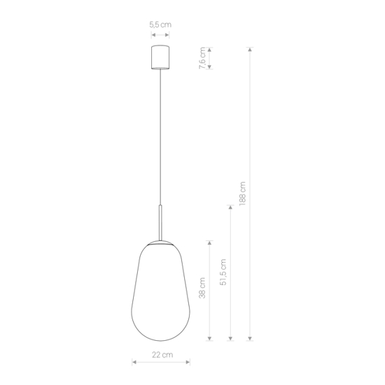 Lampa wisząca PEAR L 7797 Nowodvorski